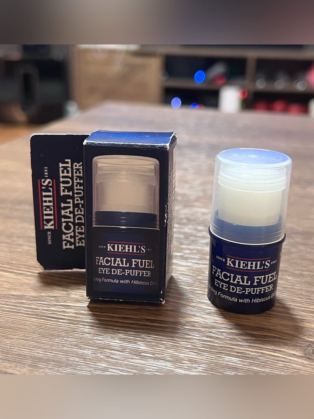 Kiehl's Facial Fuel Eye De-Puffer Stick for Men - 5ml / 0.17oz, New